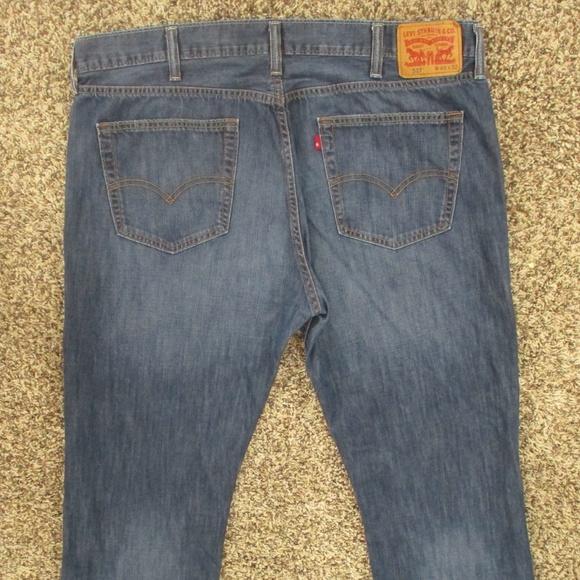 Levi's Jeans Men's 41x32 Dark‎ Wash 527 Slim Bootcut 100% Cotton Rigid Denim - Picture 4 of 8